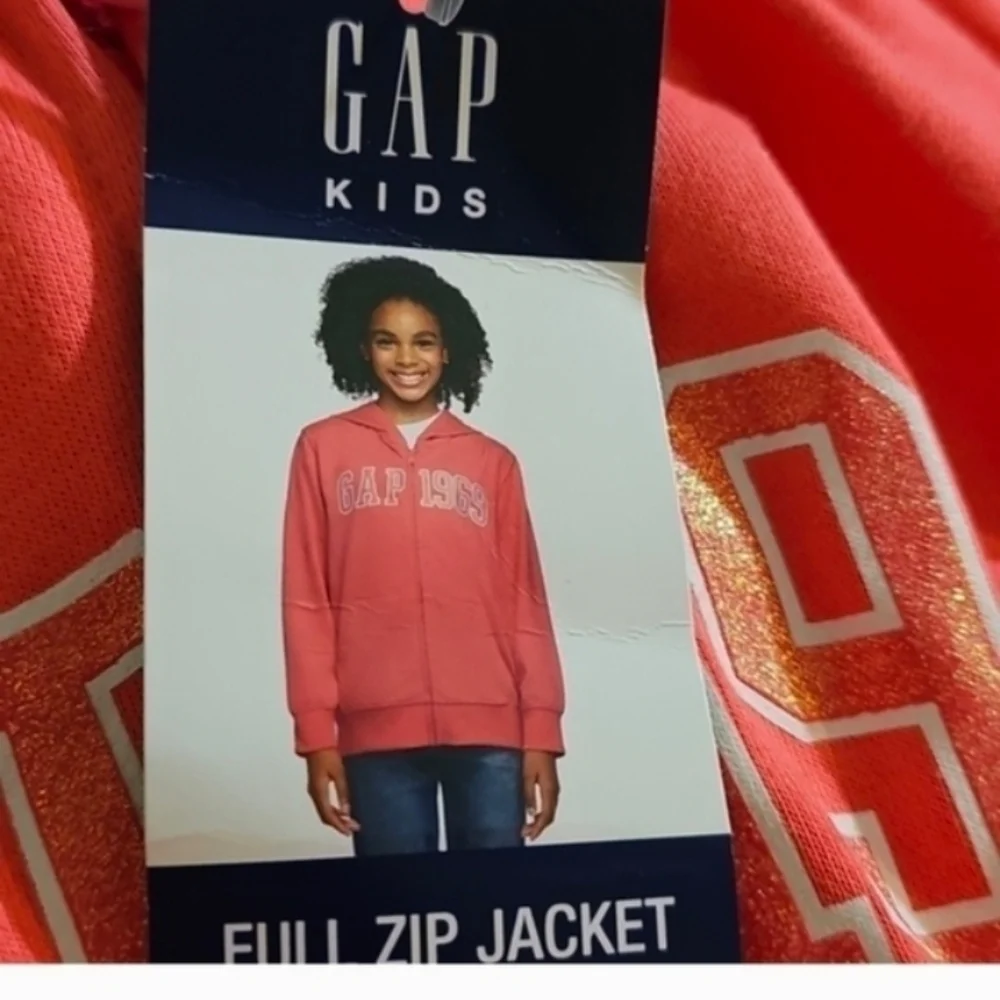 Gap Kids Full Zip French Terry Jacket Pink Size L 10-12